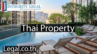 Thai Companies Used to Own Condos [upl. by Shevlo353]