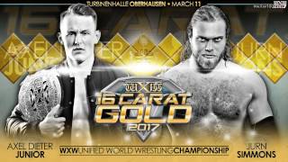 Axel Dieter Jr vs Jurn Simmons at wXw 16 Carat Gold 2017 [upl. by Linehan]