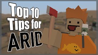 Top 10 tips for new Unturned map Arid  Unturned Arid tips guide [upl. by Namyaw]