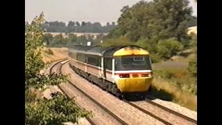 HSTs Intercity 125s in Action 19891990s [upl. by Neddy748]