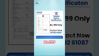 Tenant Police Verification india29servicecentre [upl. by Rimola]