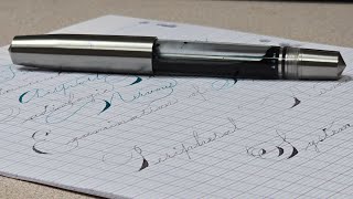 Cursive Alphabet vs Magna Carta Mag 600 Flex Nib Normal Speed [upl. by Dulciana]