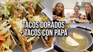 TACOS DORADOS  TACOS DE PAPA BEEF TACOS  POTATO TACOS [upl. by Sirron]