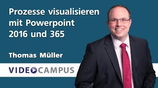 Prozesse visualisieren mit Powerpoint 2016 und 365 [upl. by Trevah]