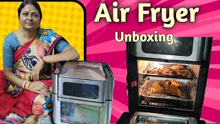 Air Fryer Unboxing II Inalsa Aero Crisp Air Fryer Oven II Unboxing video [upl. by Wolliw]