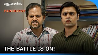 Sachiv Ji vs Bhushan The Ultimate Battle  Panchayat  Prime Video India [upl. by Ecerahc]