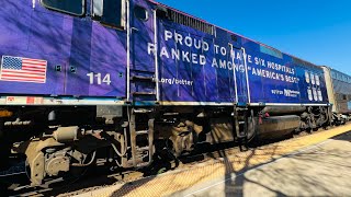 Metra Locomotive Hospital Livery LaGrange Illinois 1082024 [upl. by Aratahs628]