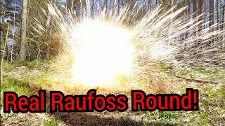 Raufoss round vs 2inch steel plate [upl. by Adolph]