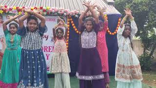 Falguni Pathak performing Chudi dance performance  Shanti Vidya vanam school [upl. by Rugg]