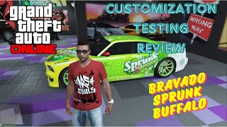 GTA 5 Online  Bravado Sprunk Buffalo Customization Testing amp Review [upl. by Miharbi675]