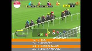 20231209  Race 4 Singapore Kranji Horse Racing Highlights  Pace88 Horse [upl. by Notgnimer]