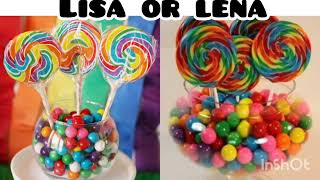 Lisa or lena cake chocolate yummy sweet desserts ice cream hard choice450challegelisa testfoo [upl. by Candy682]