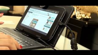 7 Inch Android Tablet USB Keyboard Case [upl. by Daile]