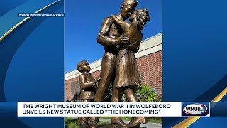 The Wright Museum of World War II in Wolfeboro unveils new statue [upl. by Tabb]