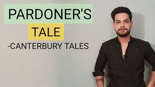 Canterbury Tales Pardoners Tale english Literature Geoffrey Chaucer Kapil gangwani hindi Summary [upl. by Cozza271]