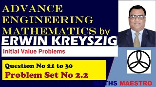 Erwin Kreyszig AEM Problem Set No 2 2 Q21 to Q30 engineeringmathematics  highermathematics [upl. by Uela]