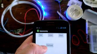 Android Arduino Bluetooth RGB LED strip control [upl. by Rasla]