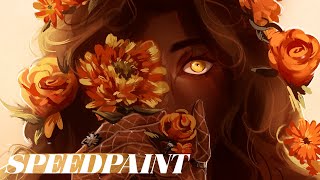 𝘊𝘪𝘳𝘤𝘦 𝘩𝘰𝘭𝘥𝘪𝘯𝘨 𝘧𝘭𝘰𝘸𝘦𝘳𝘴  SPEEDPAINT [upl. by Esirahs]