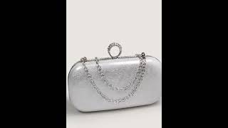 quotStunning Silver Rhinestone Clutch Bag for Glamorous Evenings ✨ LuxuryFashionquot [upl. by Hitchcock]