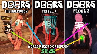 DOORS but i am Figure  ALL FLOORS  WORLD RECORD SPEEDRUN 3126 NO CHEATS [upl. by Winnick913]