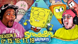 SpongeBob Season 6 Episode 15 16 17 amp 18 GROUP REACTION [upl. by Lael178]