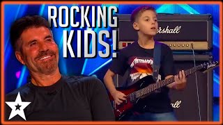 These Kids ROCK AWESOME Rock and Roll Auditions from Got Talent 2023 [upl. by Atiuqcaj364]