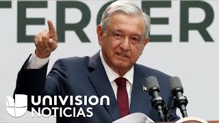 López Obrador presenta el informe de su primer año de gobierno reconociendo las dificultades [upl. by Ymaj]