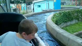 Riding Rockys Rapids Log Flume at Indiana Beach Amusement Park [upl. by Furlani]