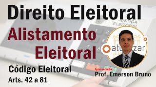 Alistamento Eleitoral  Arts 52 a 54 Segunda Via [upl. by Dorsey907]