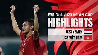 HIGHLIGHTS U23 VIỆT NAM  U23 YEMEN  CÚ ĐÁNH ĐẦU BẰNG VÀNG CỦA BÙI VĨ HÀO  VL U23 CHÂU Á 2024 [upl. by Anairo396]