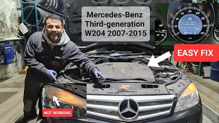 how to change front parking lamp on Mercedes C Class W204 headlight [upl. by Ardnauqal]