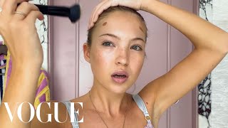 Model Lila Moss’s Guide to Contouring and NextLevel Lashes  Beauty Secrets  Vogue [upl. by Aleicarg536]