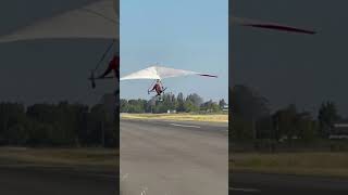 Electric hang glider second take off at Petaluma airport CA [upl. by Manthei]