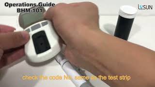 BHM 101 Hemoglobin Analysis Meter Operating Instructions [upl. by Eciened135]