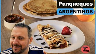 Cómo hacer PANQUEQUES con Dulce de Leche  La mejor masa de Panqueques [upl. by Ailegnave]