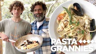 How to make the best spaghetti ai frutti di mare with Guido amp son Pietro  Pasta Grannies [upl. by Aria]