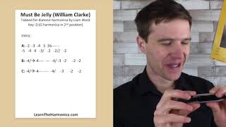 William Clarke harmonica lesson Must Be Jelly solo on G blues harp [upl. by Wareing]