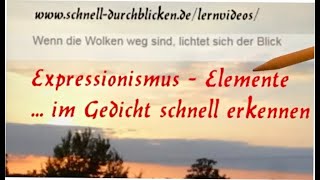 Expressionistische Motive im Gedicht erkennen [upl. by Klehm18]