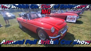 The British Car Club of Delaware Annual Fall British Car Show MGTD MGB MGB GT MGC [upl. by Agatha357]