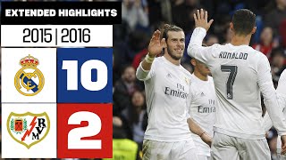 REAL MADRID 102 RAYO VALLECANO 201516  Mejores momentos [upl. by Groh]