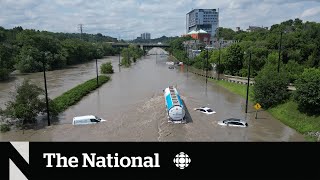 Severe summer storm floods Toronto [upl. by Notnyw]