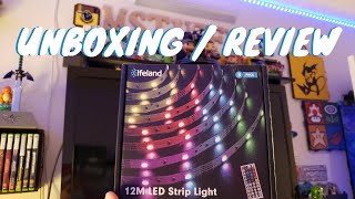 Elfeland LED Strip Lights 393ft Unboxing  Review [upl. by Adnorehs]