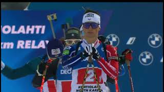 Kontiolahti Mens Relay  202223 Biathlon World Cup [upl. by Laius]