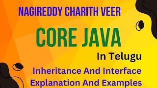 Part 16  Inheritance And Interface Examples In Java  Java Programming Language In Telugu [upl. by Caressa841]