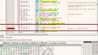 How to crack Bigasoft Total Video Converter and remove the trial limitations using x64dbg [upl. by Ahsekin884]