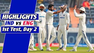 India vs England 1st Test Day 2 Full Match Highlights 2024  IND vs ENG 1st Test Day 2 Highlights [upl. by Kissel]