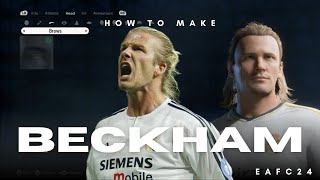 How to make DAVID BECKHAM REAL MADRID on EAFC24 [upl. by Nancy]