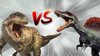 Spinosaurus vs T Rex Tyrannosaurus Rex  Dinosaur Battle [upl. by Enyrehtac]