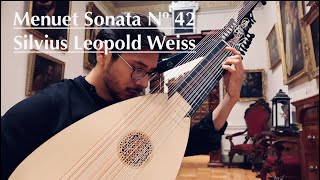 Menuet Sonata 42 A menor Weiss [upl. by Levram]