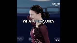 What pressurevalieva trusova sakamoto sherbacova olympics [upl. by Yardna]